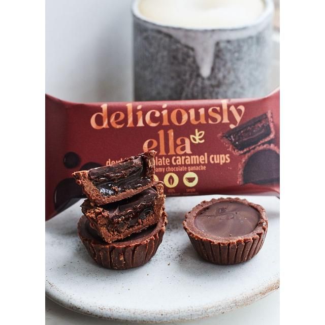 Deliciously Ella Double Chocolate Caramel Cups   36g