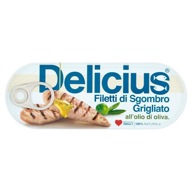 Delicius Grilled Mackerel Fillets in Olive Oil   110g