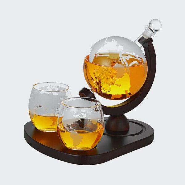 Deluxe Globe Decanter Set