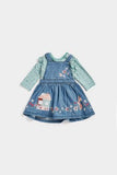 Denim Pinny Dress and Bodysuit Set