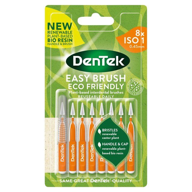 DenTek ECO Interdental Brushes ISO 1   8 per pack