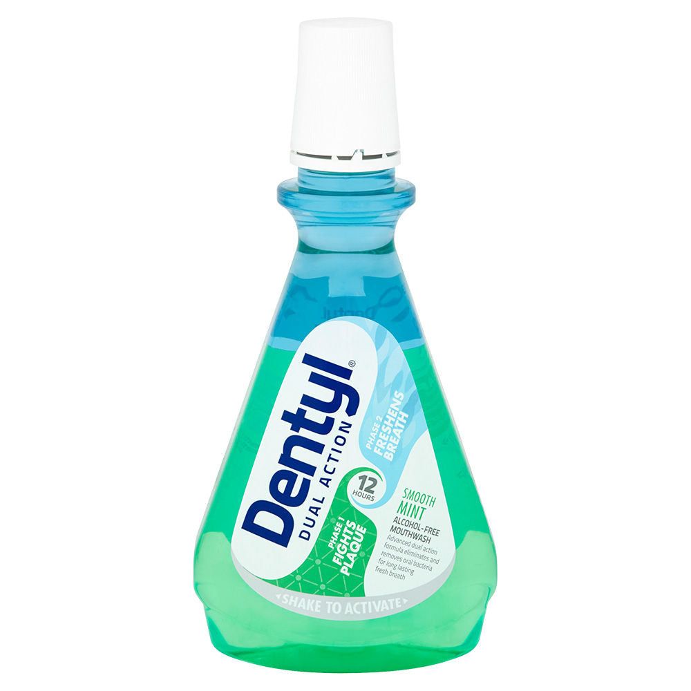 Dentyl Dual Action Smooth Mint Mouthwash 500ml