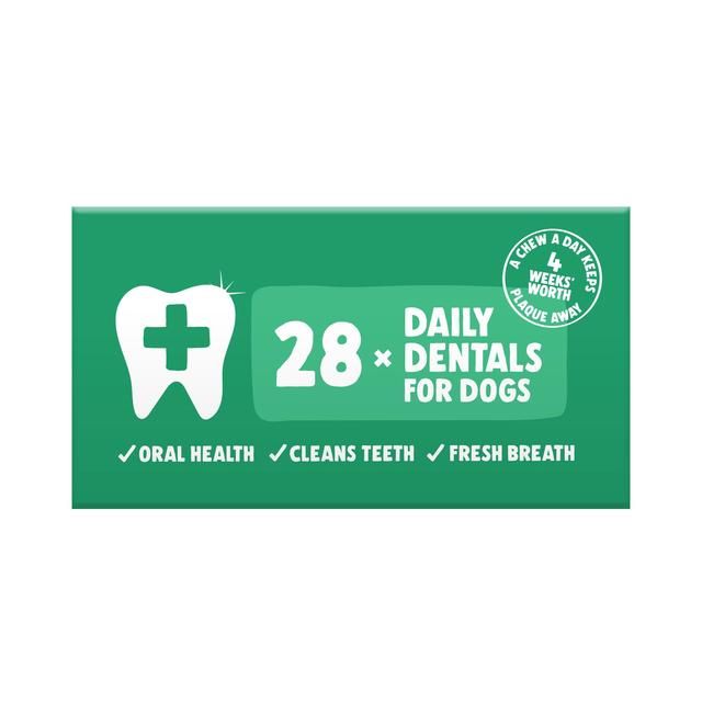 Denzel's Daily Dentals Medium Dog Peanut Butter Peppermint &amp;amp; Parsley   28 x 30g