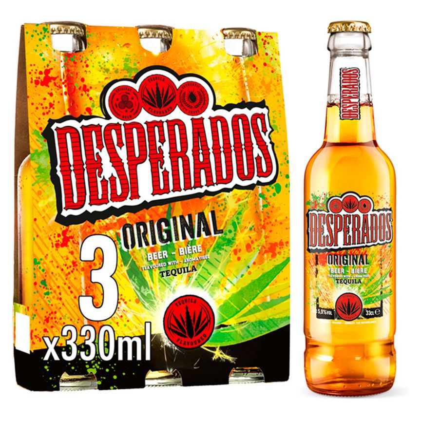 Desperados Original Tequila Flavoured Beer Bottles