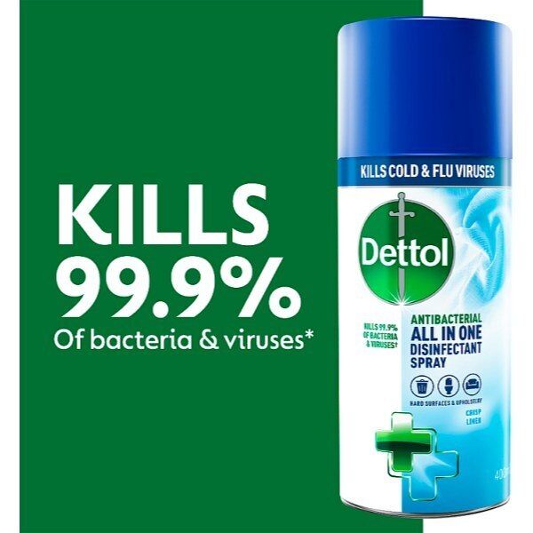 Dettol All-in-One Antibacterial Spray Crisp Linen 400ml