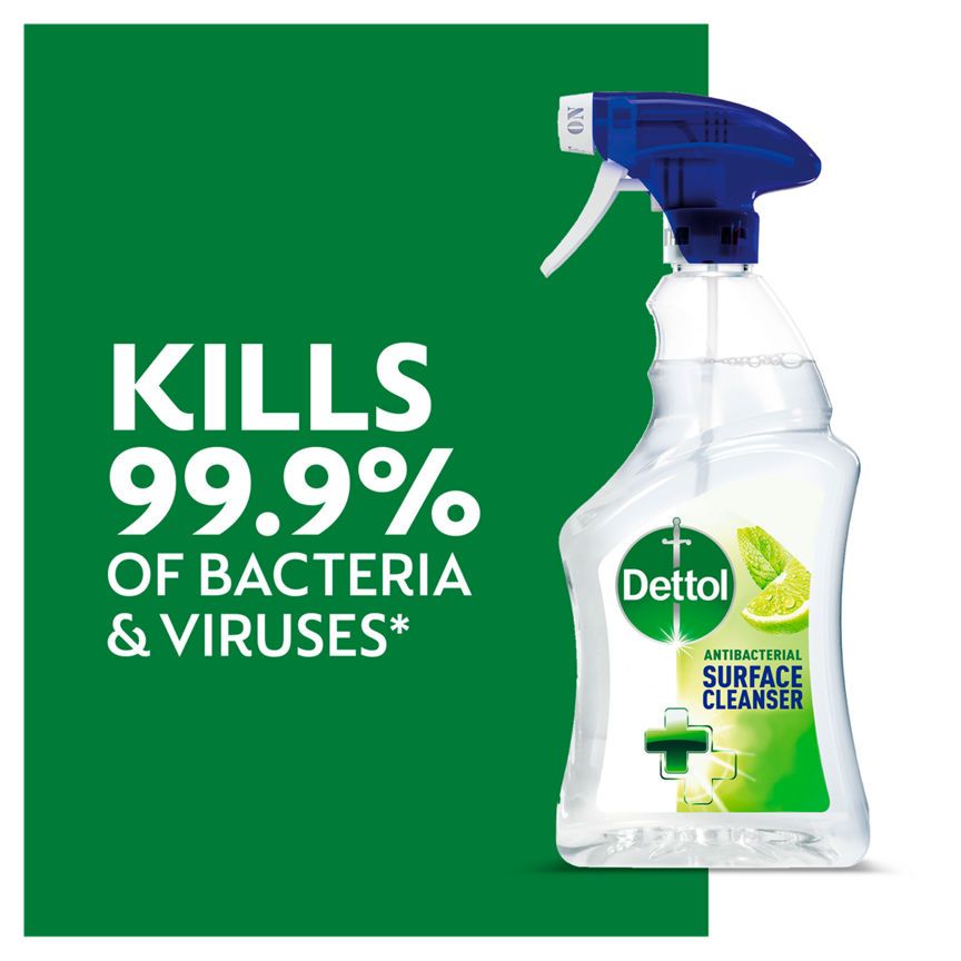 Dettol Antibacterial Disinfectant Surface Cleansing Spray Lime&amp;amp;Mint