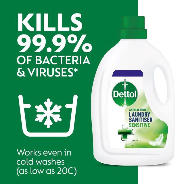 Dettol Antibacterial Laundry Cleanser Liquid Sensitive   2.5L