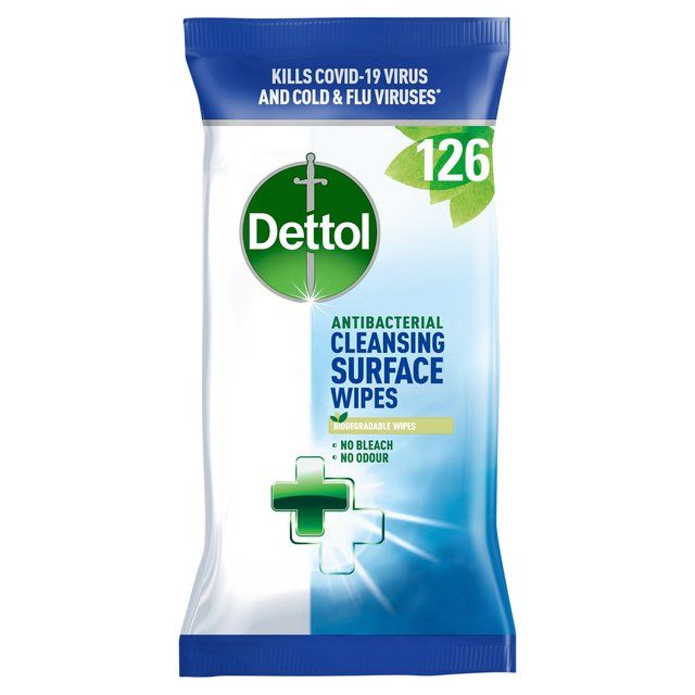 Dettol Antibacterial Multi Surface Cleaning Wipes   126 per pack