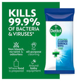 Dettol Antibacterial Multi Surface Cleaning Wipes   72 per pack