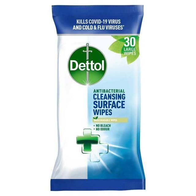 Dettol Antibacterial Multi Surface Cleaning Wipes x30