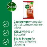 Dettol Big &amp;amp; Strong Kitchen Surface Cleaning Wipes   25 per pack