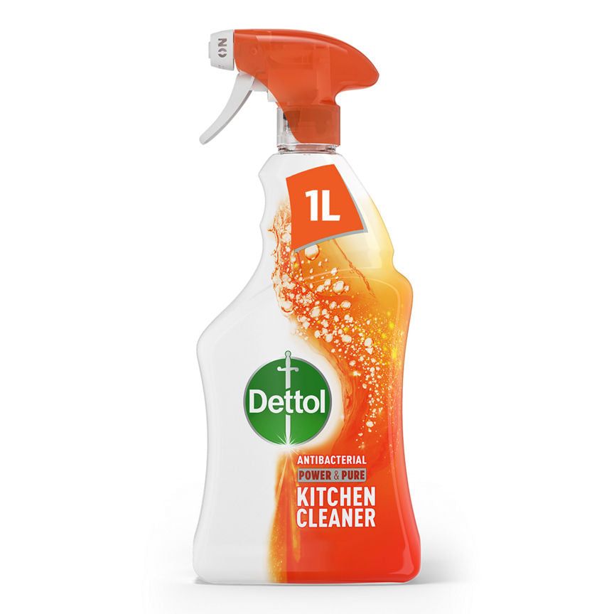 Dettol Power &amp;amp; Pure Antibacterial Disinfectant Kitchen Cleaning Spray