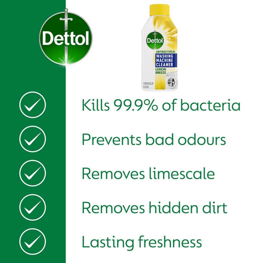 Dettol Washing Machine Cleaner Lemon Breeze