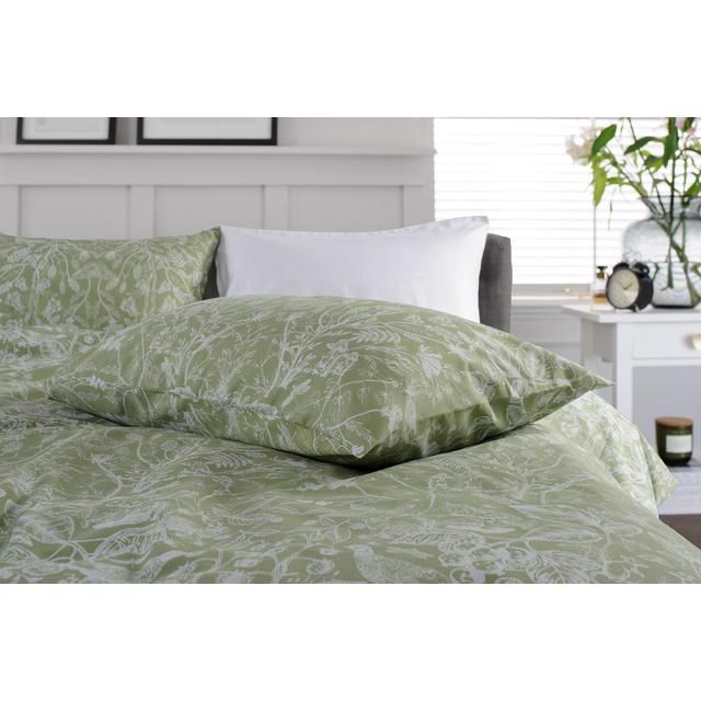 Deyongs Secret Garden 200TC Cotton Rich Duvet Set Sage