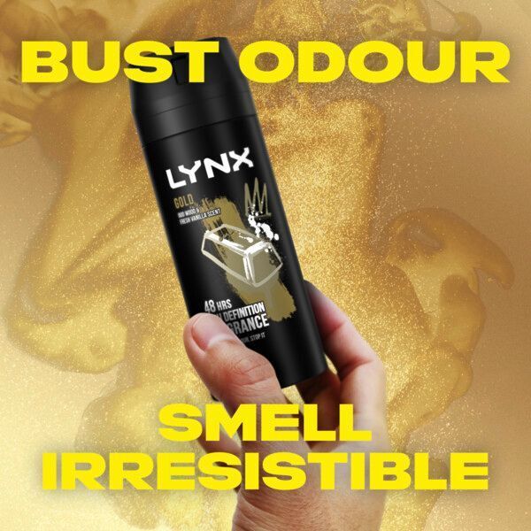 Lynx Deodorant Bodyspray Aerosol Gold 150ml GOODS Superdrug   