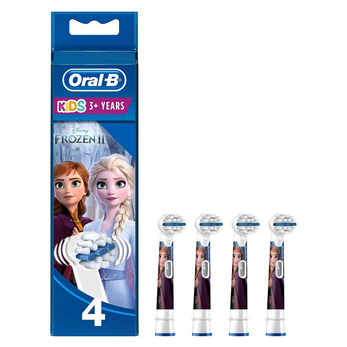 Oral-B Kids Replacement Toothbrush Heads x4 – Disney Frozen Dental Boots   