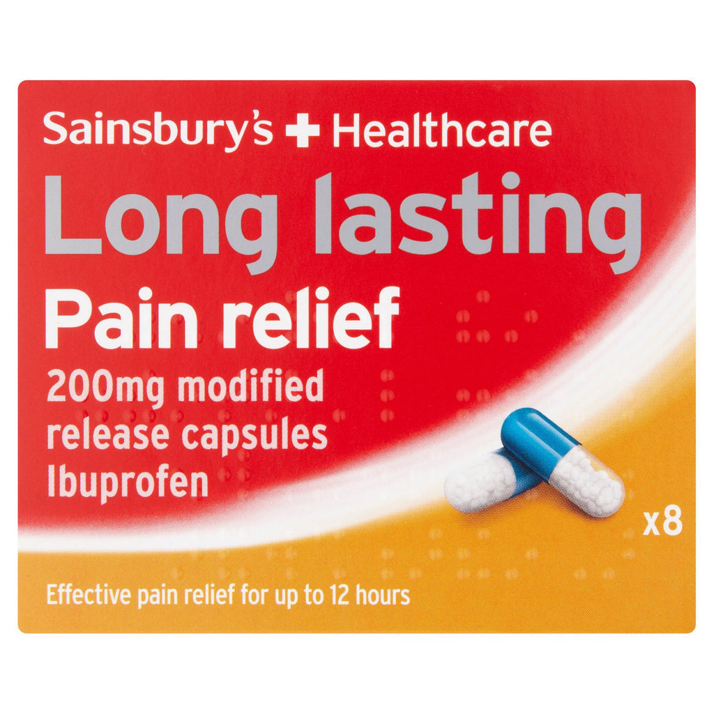 Sainsbury's Ibuprofen, Capsules x8