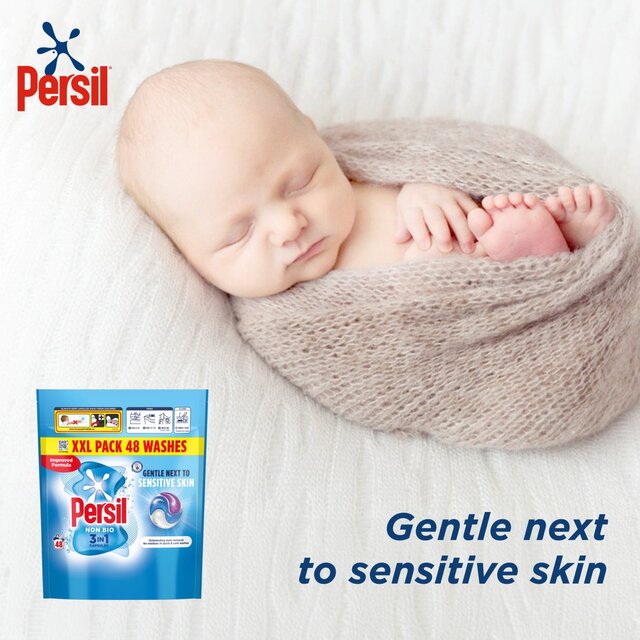Persil Non Bio 3 in 1 Laundry Washing Detergent Capsules 48 Washes   48 per pack - McGrocer