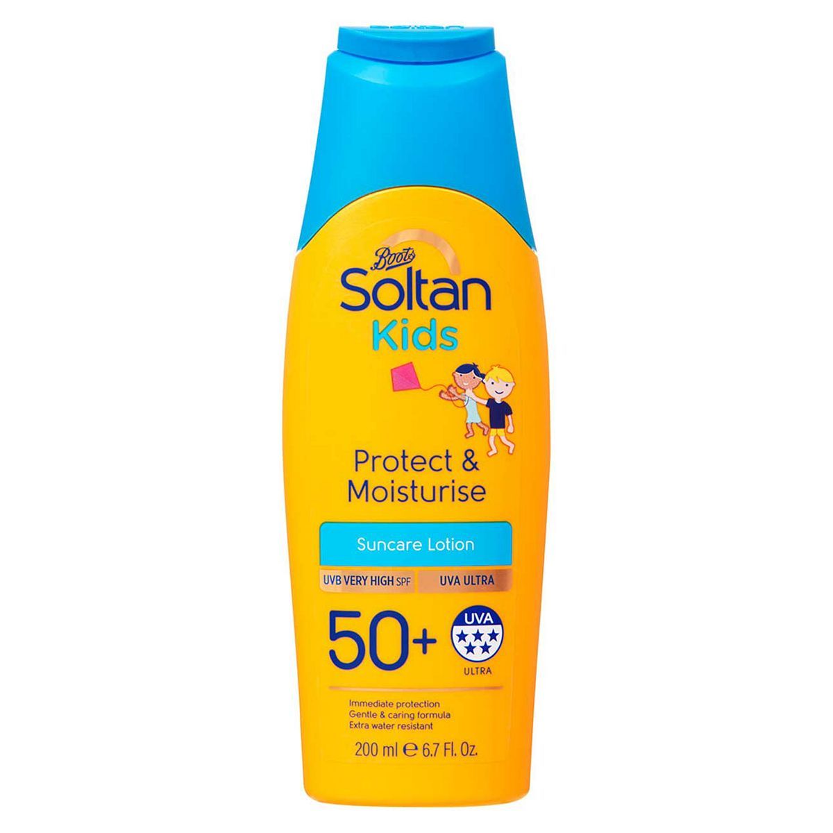 Soltan Kids Protect & Moisturise Lotion SPF50+ 200ml Suncare & Travel Boots   