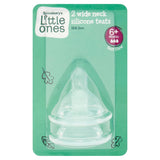 Sainsbury's Little Ones 2 Wide Neck Silicone Teats 6+ Months accessories Sainsburys   