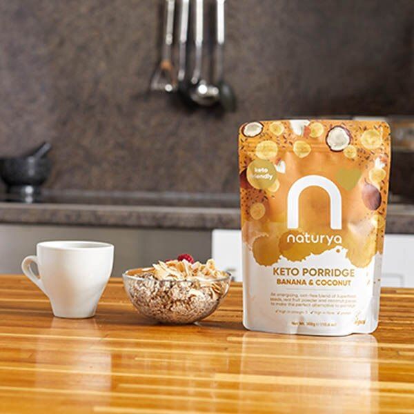 Naturya Keto Porridge Banana & Coconut 300g