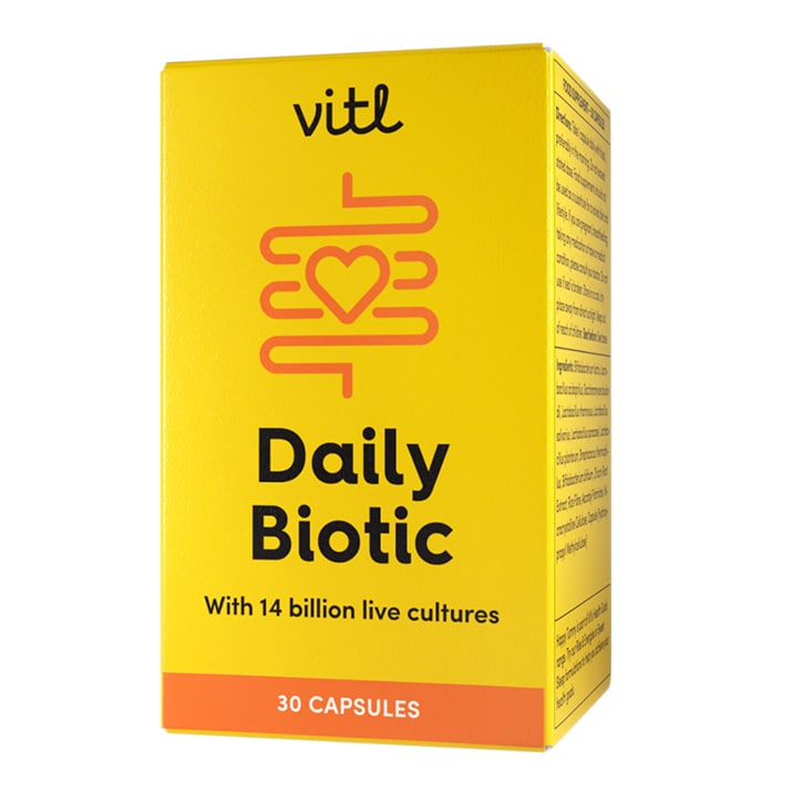 Vitl Daily Biotic 30 Capsules Acidophilus & Friendly Bacteria Holland&Barrett   