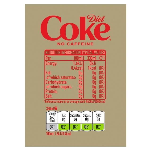 Diet Coke Caffeine Free   8 x 330ml