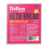 Dillon Organic Beetroot Flax Keto Bread 250g Original