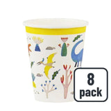 Dinosaur Recyclable Paper Party Cups   8 per pack