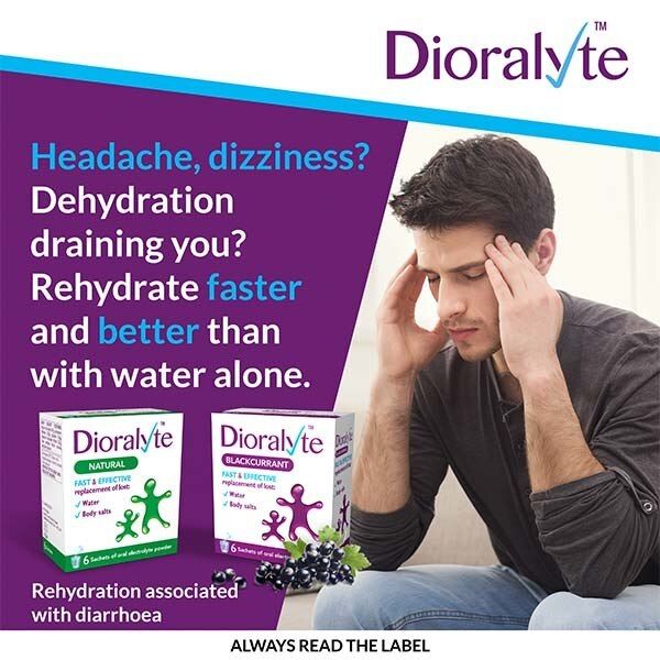 Dioralyte Diarrhoea Relief Rehydration Sachet Blackcurrant 6