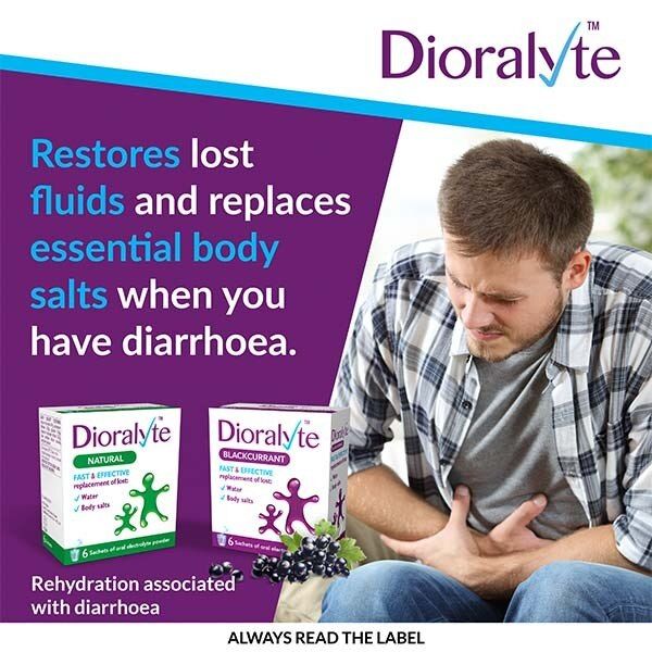 Dioralyte Diarrhoea Relief Rehydration Sachet Blackcurrant 6