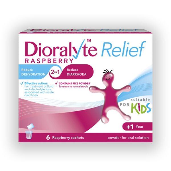 Dioralyte Raspberry Rehydration Satchets x6