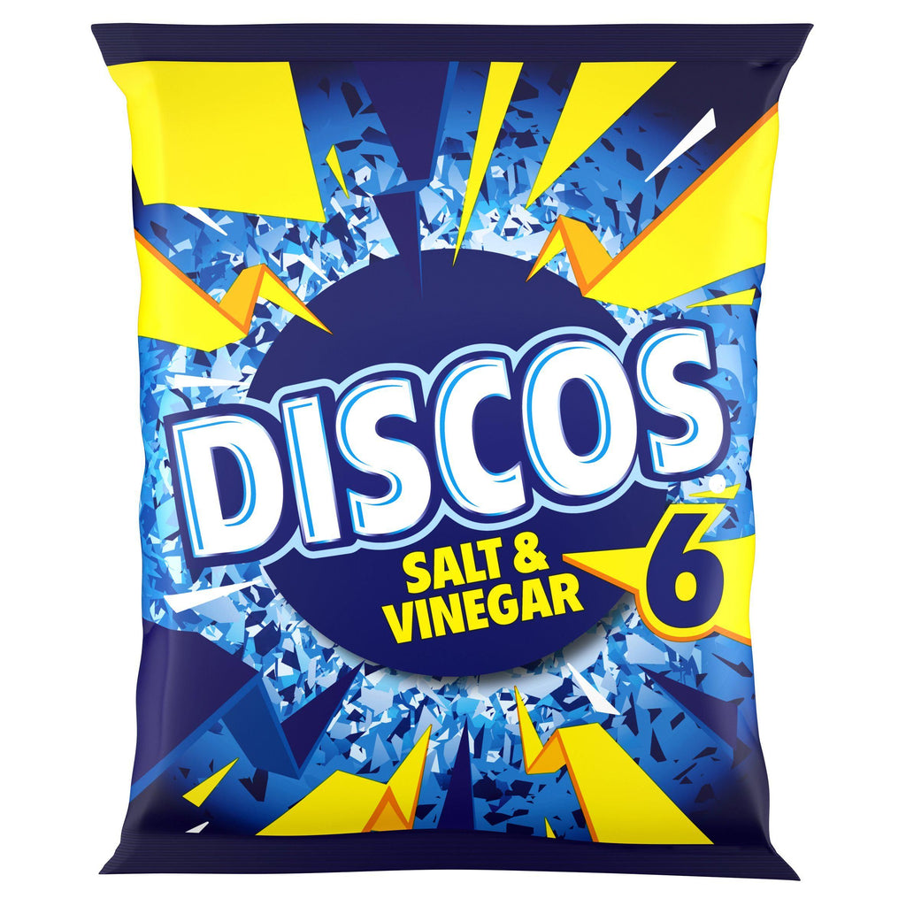 Discos Salt & Vinegar Multipack Crisps x6