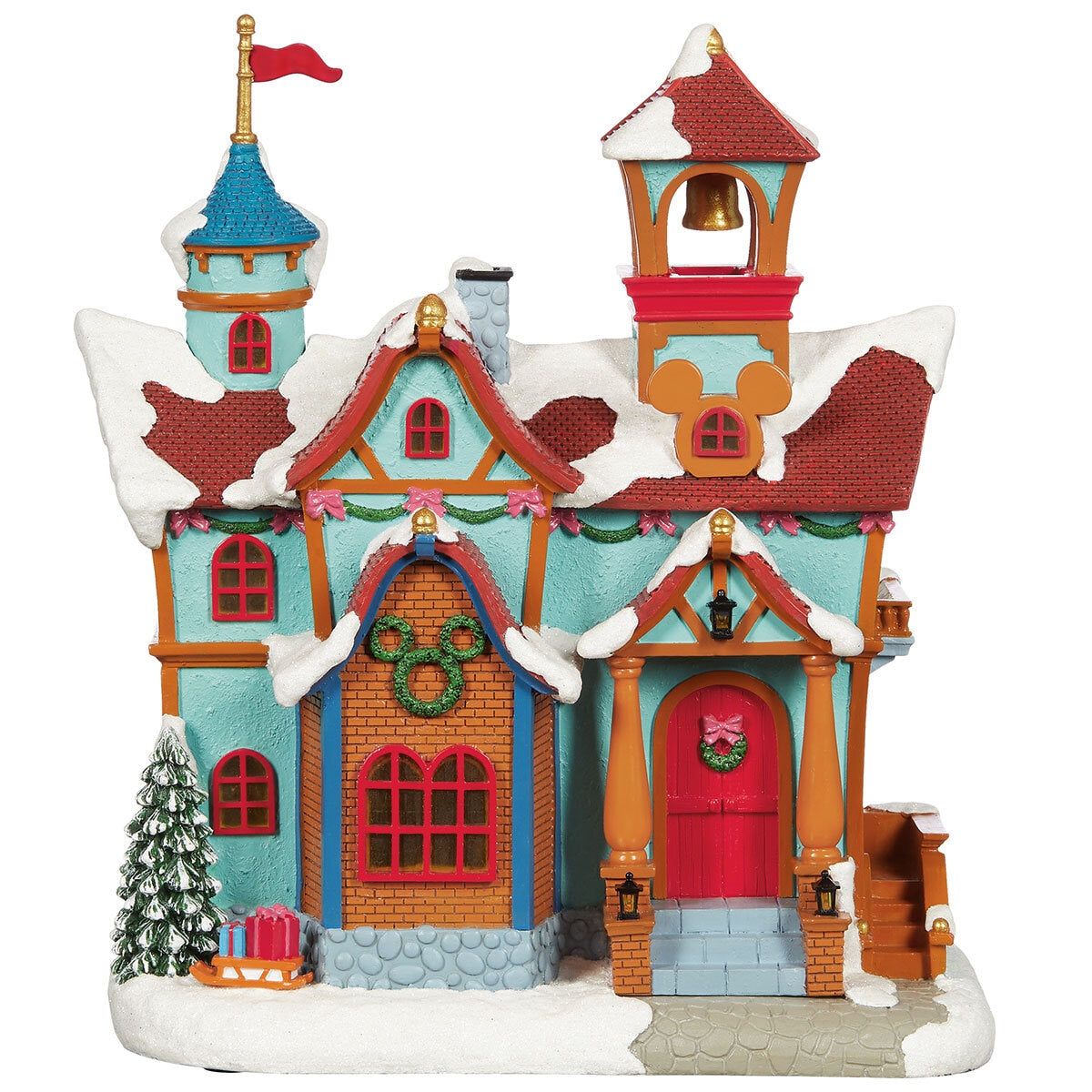 Disney 13 Piece Christmas Village with Lights &amp;amp; Sounds