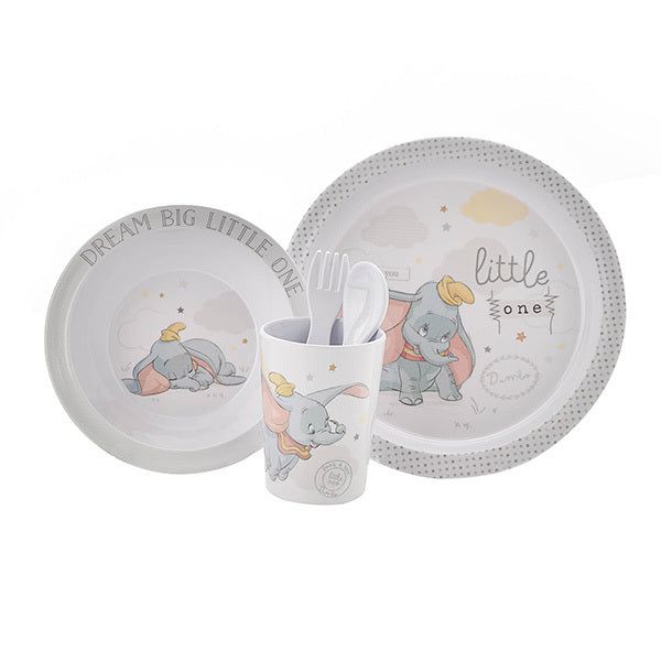 Disney 5 Piece Melamine Crockery Set - Dumbo