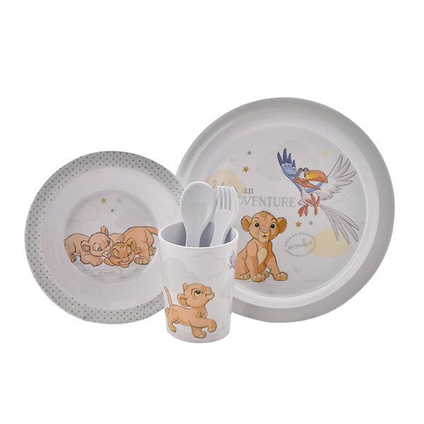 Disney 5 Piece Melamine Crockery Set - Simba