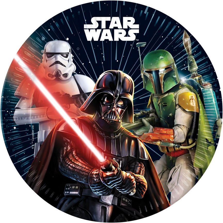 Disney 8 Star Wars Paper Plates