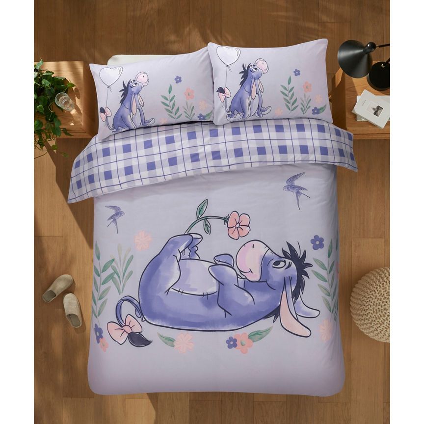 Disney Eeyore Floral Reversible Duvet Set - Double