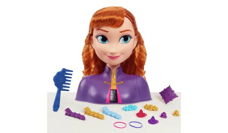 Disney Frozen 2 Anna Styling Head - 7inch/18cm