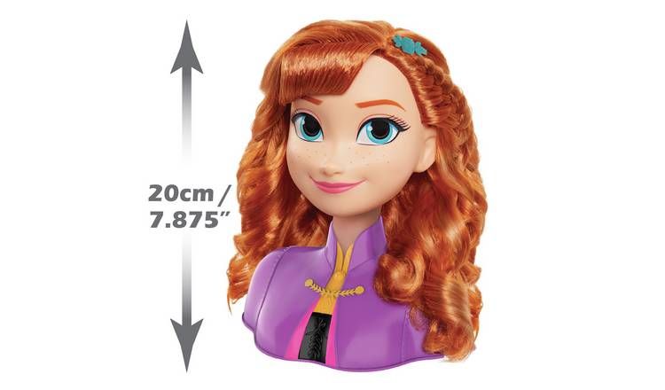 Disney Frozen 2 Anna Styling Head - 7inch/18cm