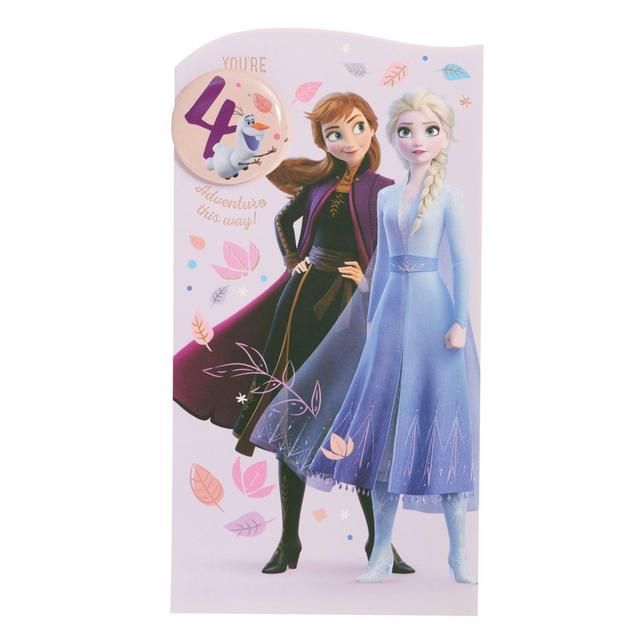 Disney Frozen 4th Birthday Card