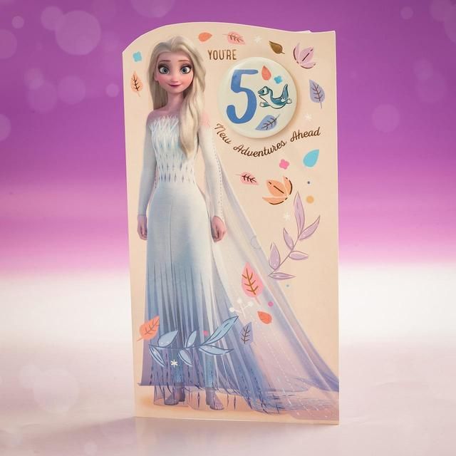 Disney Frozen 5th Birthday Card