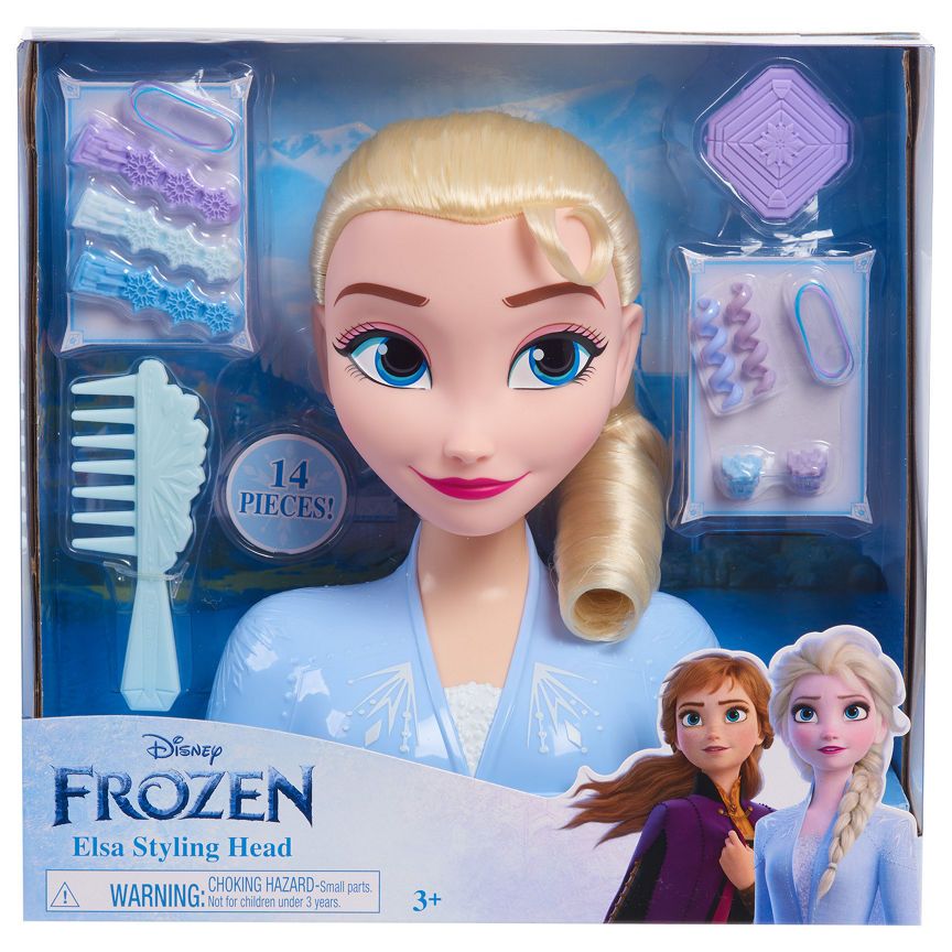 Disney Frozen Frozen 2 Elsa Styling Head, 14-pieces