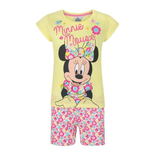 Disney Girls Minnie Mouse Flowers Short Pyjama Set (6 Years)