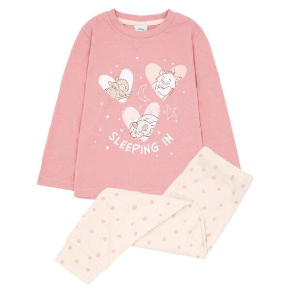 Disney Girls Sleeping In Long Pyjama Set (3-4 Years)