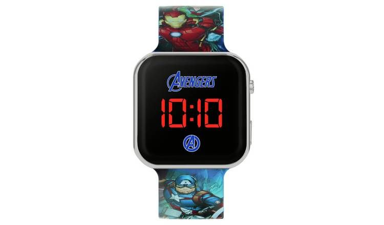 Disney Marvel Avengers Kid's Digital Silicone Strap Watch