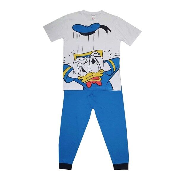 Disney Mens Donald Duck Pyjama Set (L)