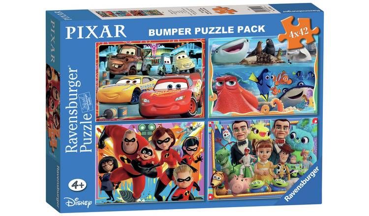 Disney Pixar 4x42 Piece Bumper Pack Jigsaw Puzzle