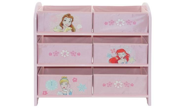 Disney Princess 3 Tier Basket Storage Unit - Pink