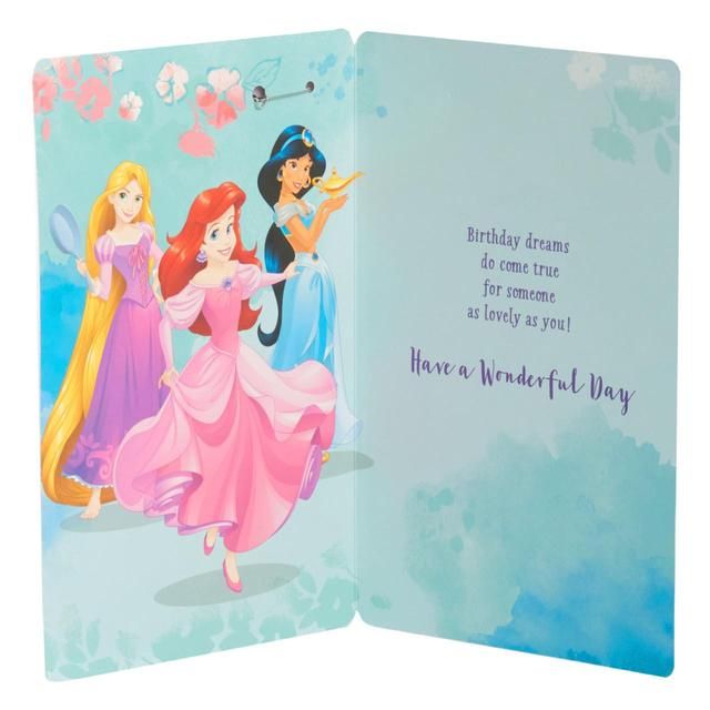 Disney Princess 6th Birthday Card